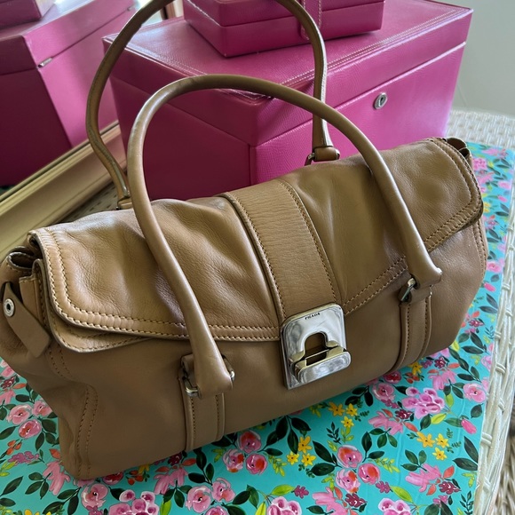 Prada Vintage baguette style purse with envelope opening